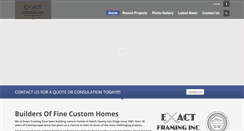 Desktop Screenshot of exactframing.com